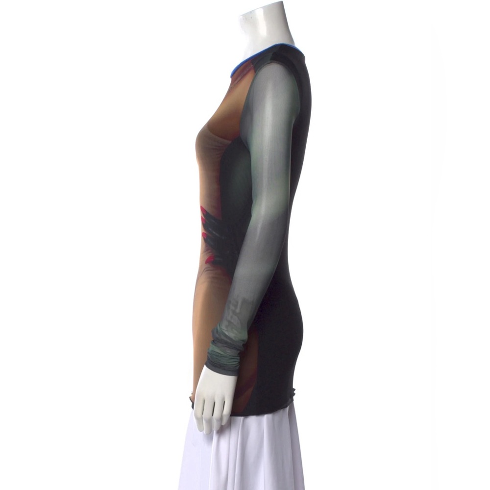 Loewe Printed mesh trompe l’oeil long-sleeved top - Picture 2 of 9